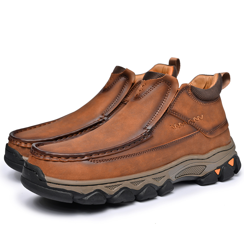 ⏰Last day 60% OFF - 2025 New Hot selling men's casual thick-soled non-slip orthopedic leather boots