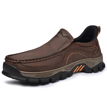 ⏰Promotion 60% OFF - 2025 New Men's Orthopedic Hands-Free Genuine Leather Slip On Loafers