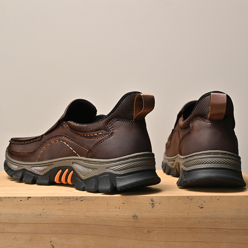 ⏰Promotion 60% OFF - 2025 New Men's Orthopedic Hands-Free Genuine Leather Slip On Loafers