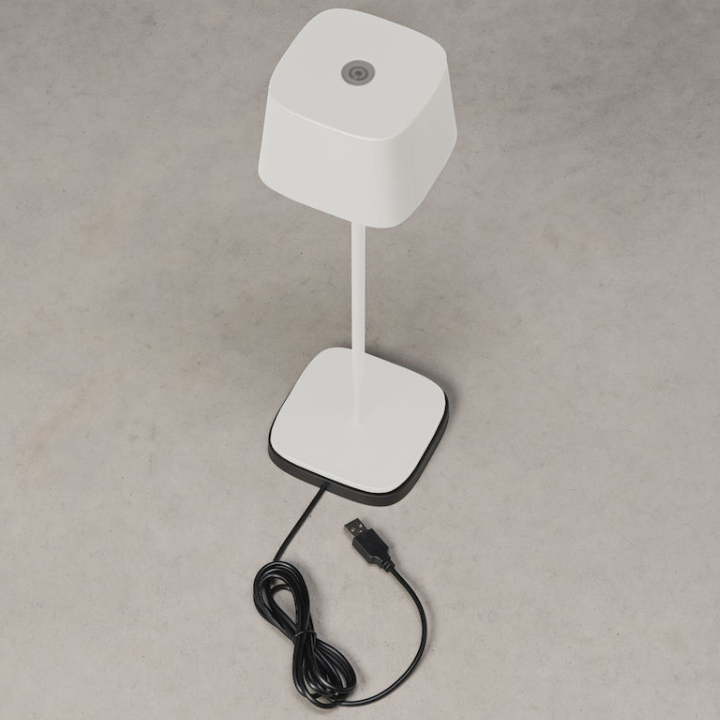 Rechargeable Cordless Table Lamp - 360° Shadowless Lighting Dimmable Waterproof Metal Light