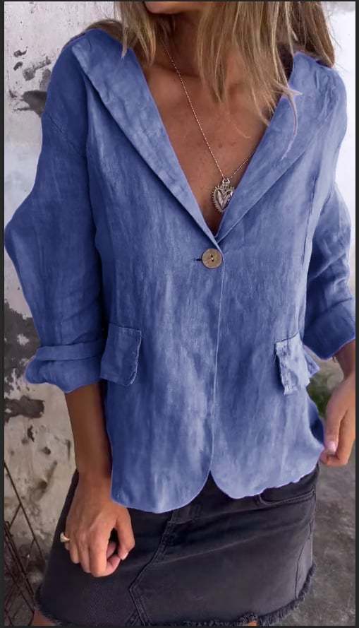 Casual Lapel Single-button Thin Coat