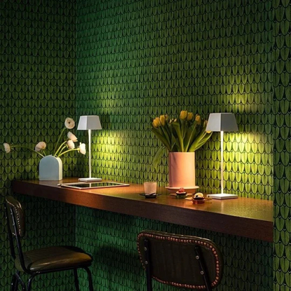 Rechargeable Cordless Table Lamp - 360° Shadowless Lighting Dimmable Waterproof Metal Light