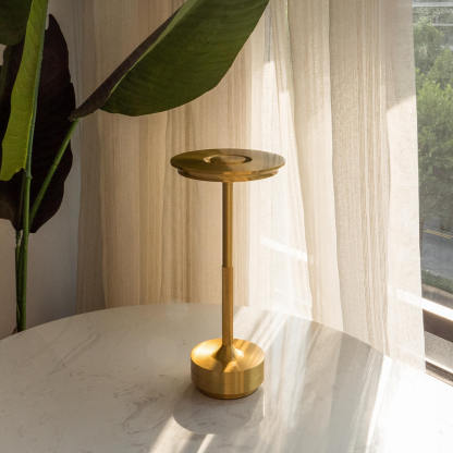 Minimal Metallic Cordless Table Lamp
