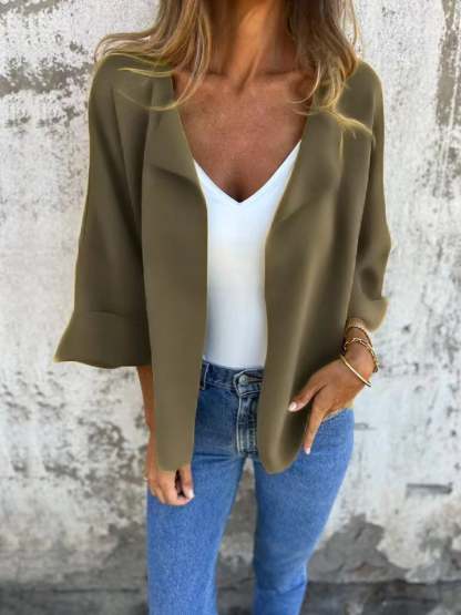 Casual Faux Suede Cardigan