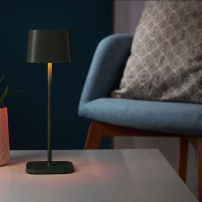 Rechargeable Cordless Table Lamp - 360° Shadowless Lighting Dimmable Waterproof Metal Light