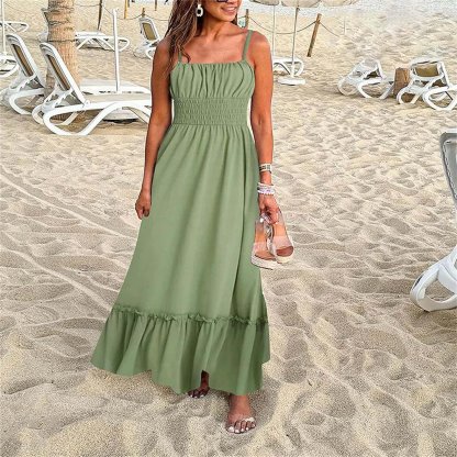 Floral Spaghetti Strap Maxi Dress