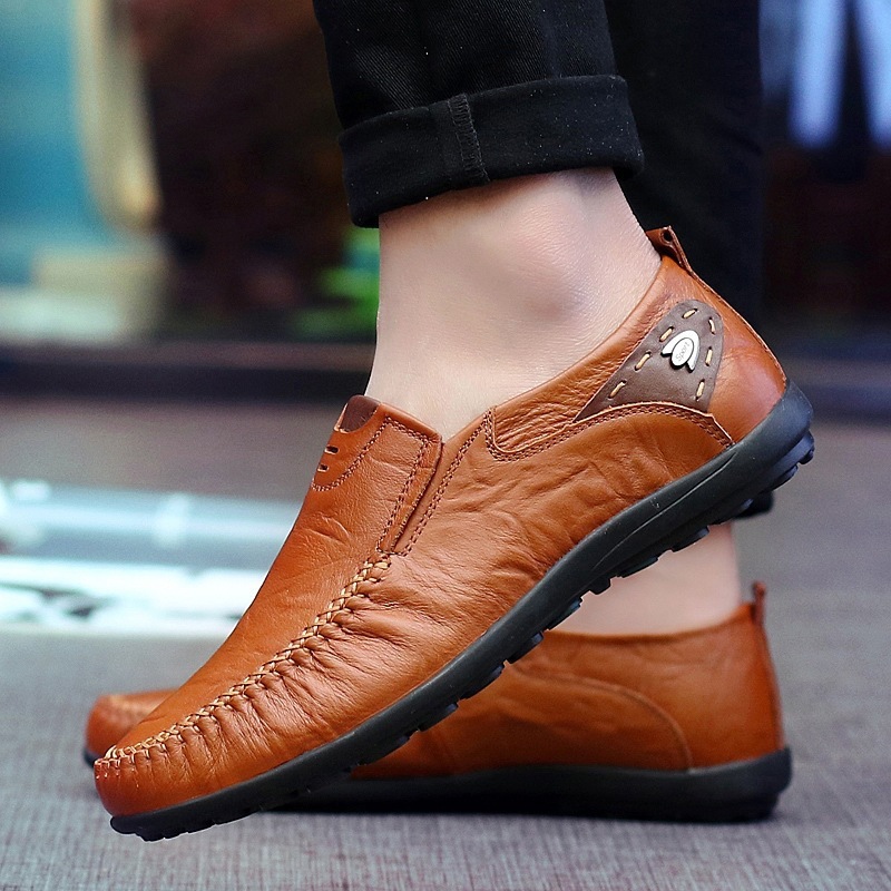⏰Promotion - 50% OFF🔥 Handcrafted Ortho Slip-On Leather Loafers