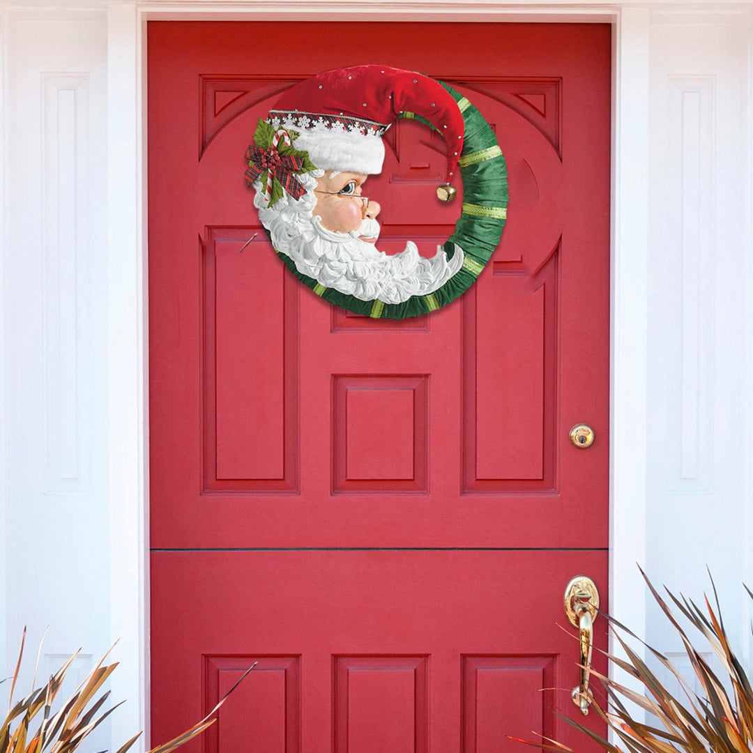 Jolly Santa Wreath Christmas Wreath