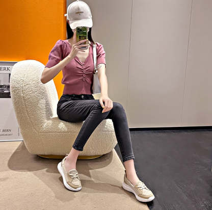 Orthopedic Women Shoes Breathable Slip On Arch Support Non-slip