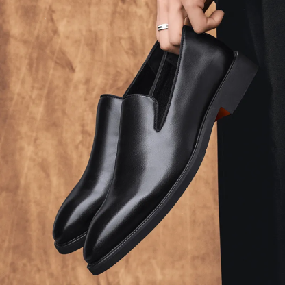 Men's Vintage Leather Dress Shoes Red Bottom Shoes
