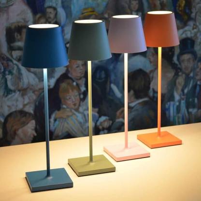 Mini Metal Cordless Table Lamp - Portable & Rechargeable Touch Dimmable Desk Light