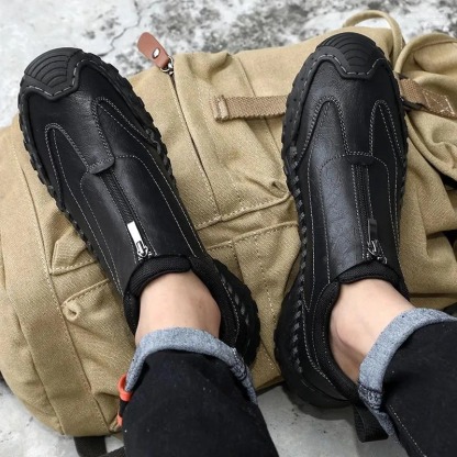 Handmade Leather Men's Casual Orthopedic Non-Slip Shoes