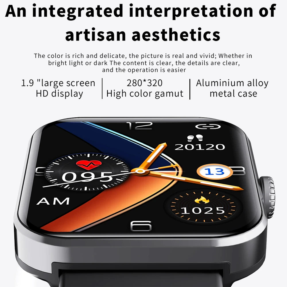 ♻ All day monitoring of heart rate,blood sugar, and blood pressure ⌚ Bluetooth fashion smartwatch