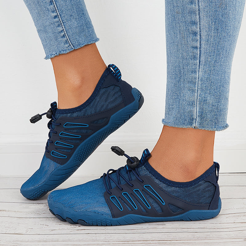 Women Splicing Knit Water Shoes Quick Drying Aqua Sneakers