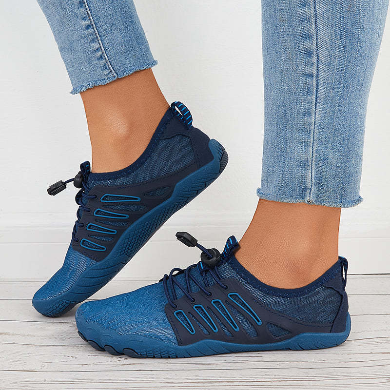 Women Splicing Knit Water Shoes Quick Drying Aqua Sneakers