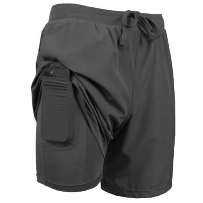 🔥Men's 2 in 1 Stretch Active Quick Dry Gym Running Shorts With Liner