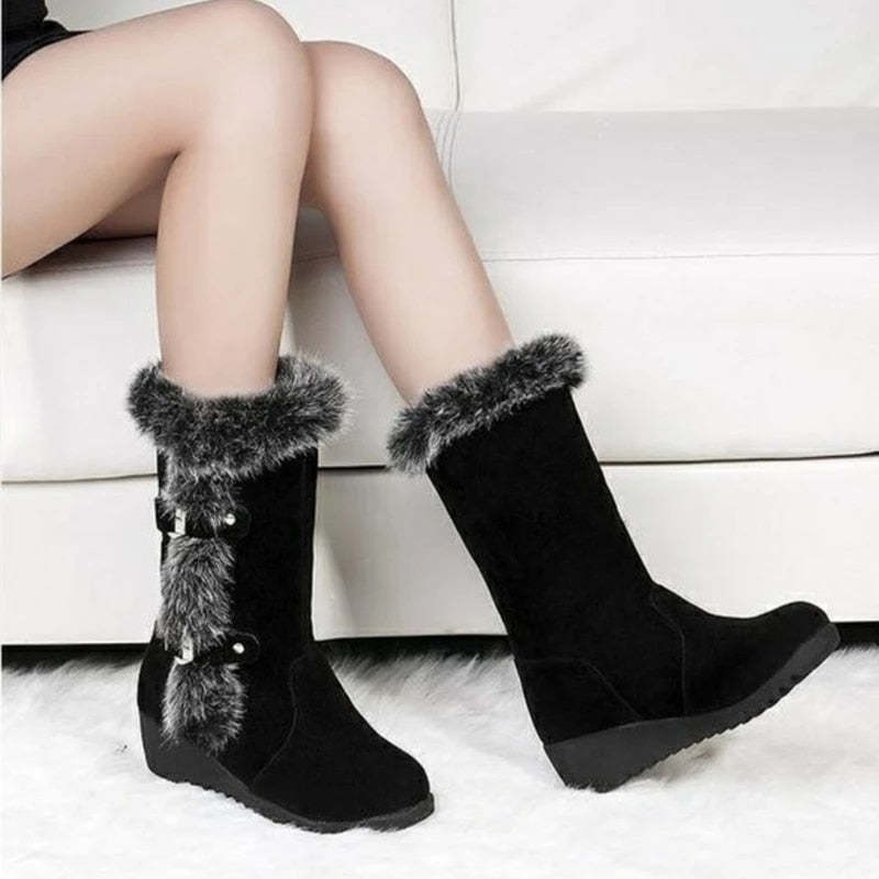 Mid-Calf Orthopedic Boots Fur New Trend 2024 Winter Shoes