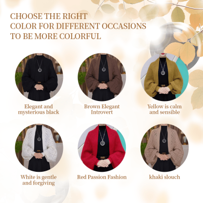 Fashion Hollow Out Knitted Shawl Coat