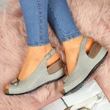 🔥Last Day Promotion 50% OFF - 2026 New Women's Comfortable Soft Sole High Heel Leather Sandals