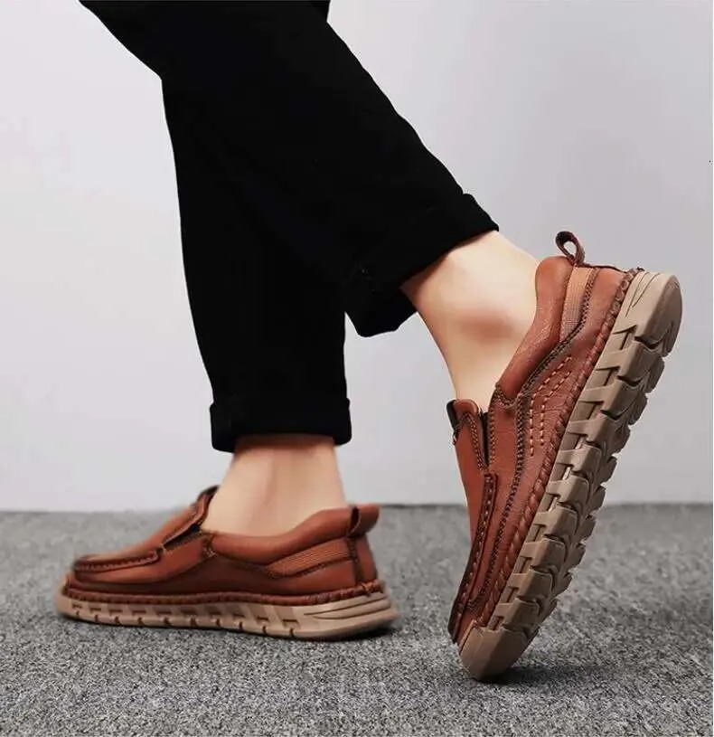 ⏰Promotion 60% OFF - Men's Orthopedic Comfortable Genuine Leather Slip On Walking Shoes
