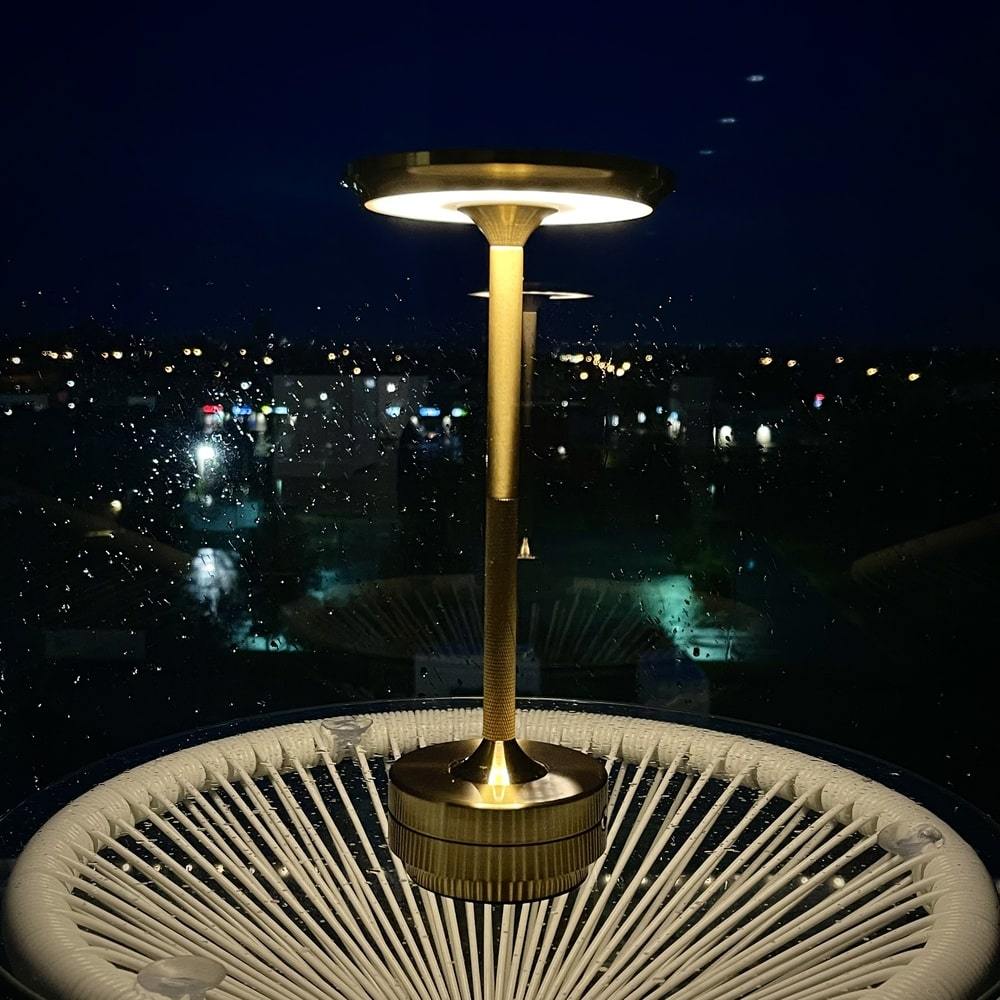 Minimal Metallic Cordless Table Lamp