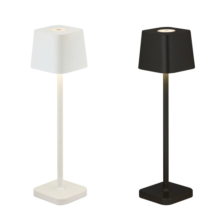 Rechargeable Cordless Table Lamp - 360° Shadowless Lighting Dimmable Waterproof Metal Light