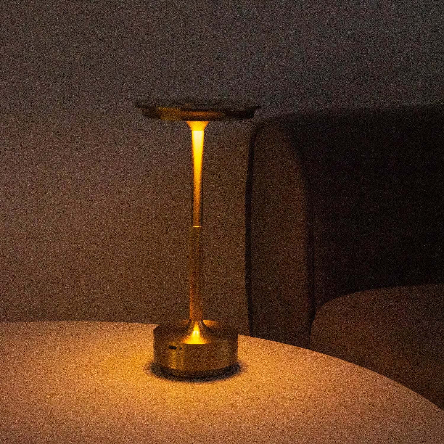 Minimal Metallic Cordless Table Lamp
