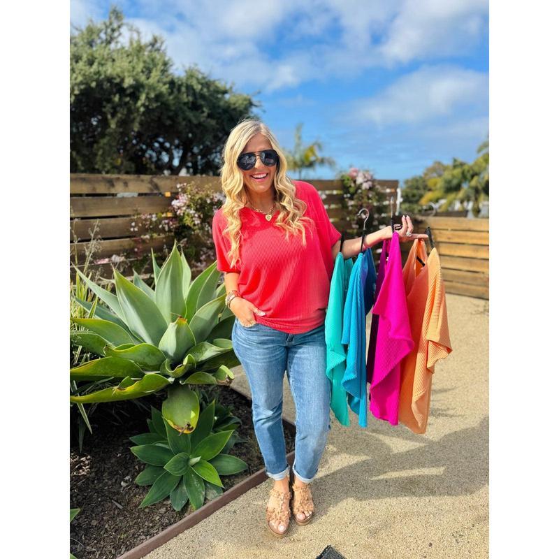 Women's V-Neck Summer T-Shirt 🌟