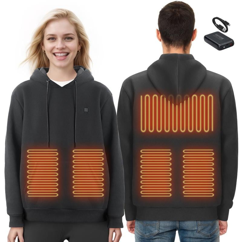 Heated Hoodie Sweatshirt Unisex with Battery
