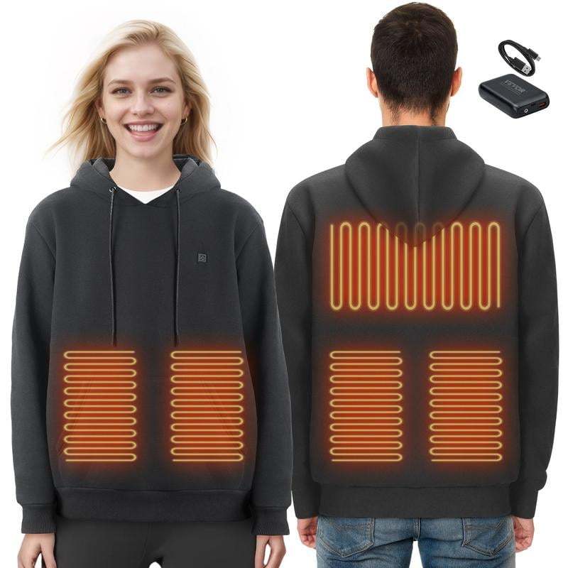 Heated Hoodie Sweatshirt Unisex with Battery