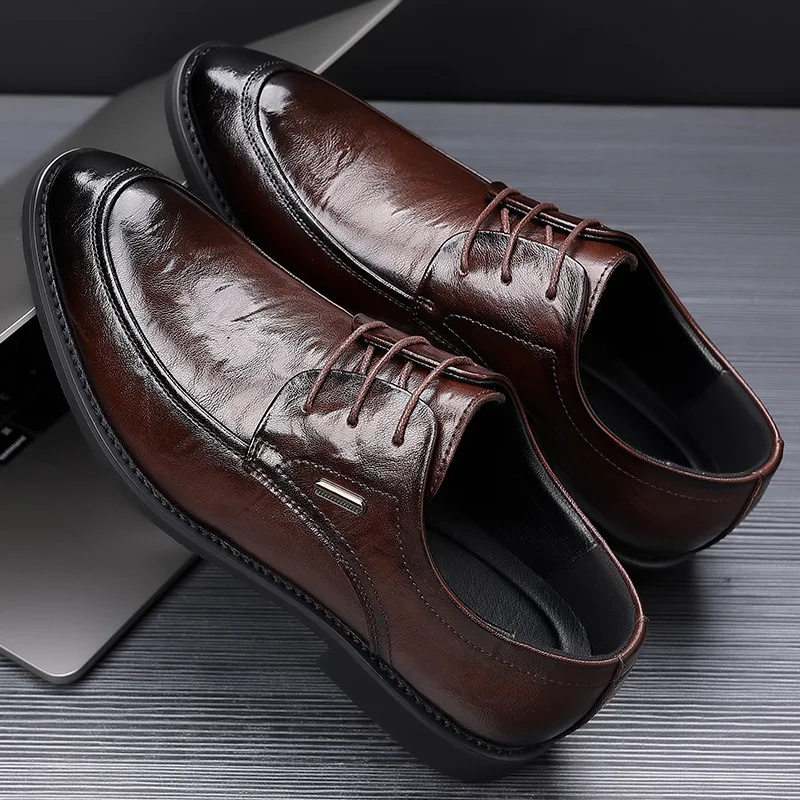 🔥HOT SALE-Men's Genuine Leather Shoes 2025 Winter New Business Formal Shoes Fashion Casual Shoes