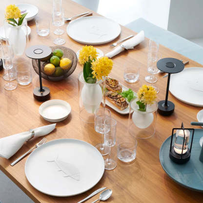 Metallic Cordless Table Lamp - Dimmable & Rechargeable Waterproof Desk Light