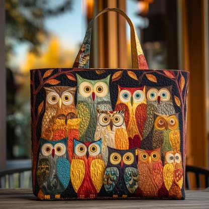 Owl Spirit Quilted Tote Bag GFTOHD8740