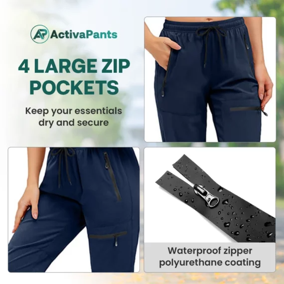 ActivaPants – Zipper Pockets Waterproof Outdoor Pants