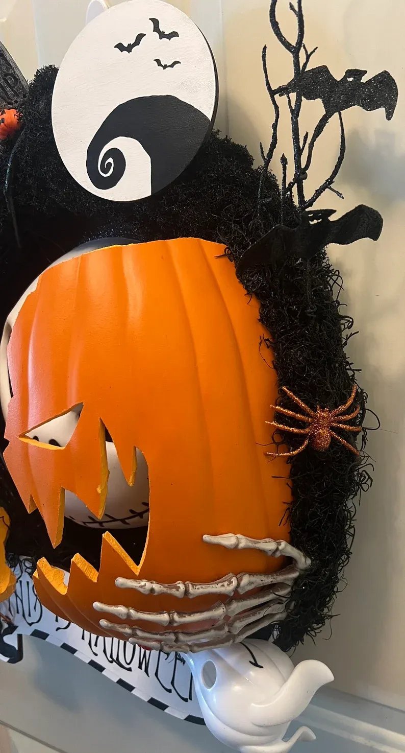 Nightmare Pumpkin Wreath