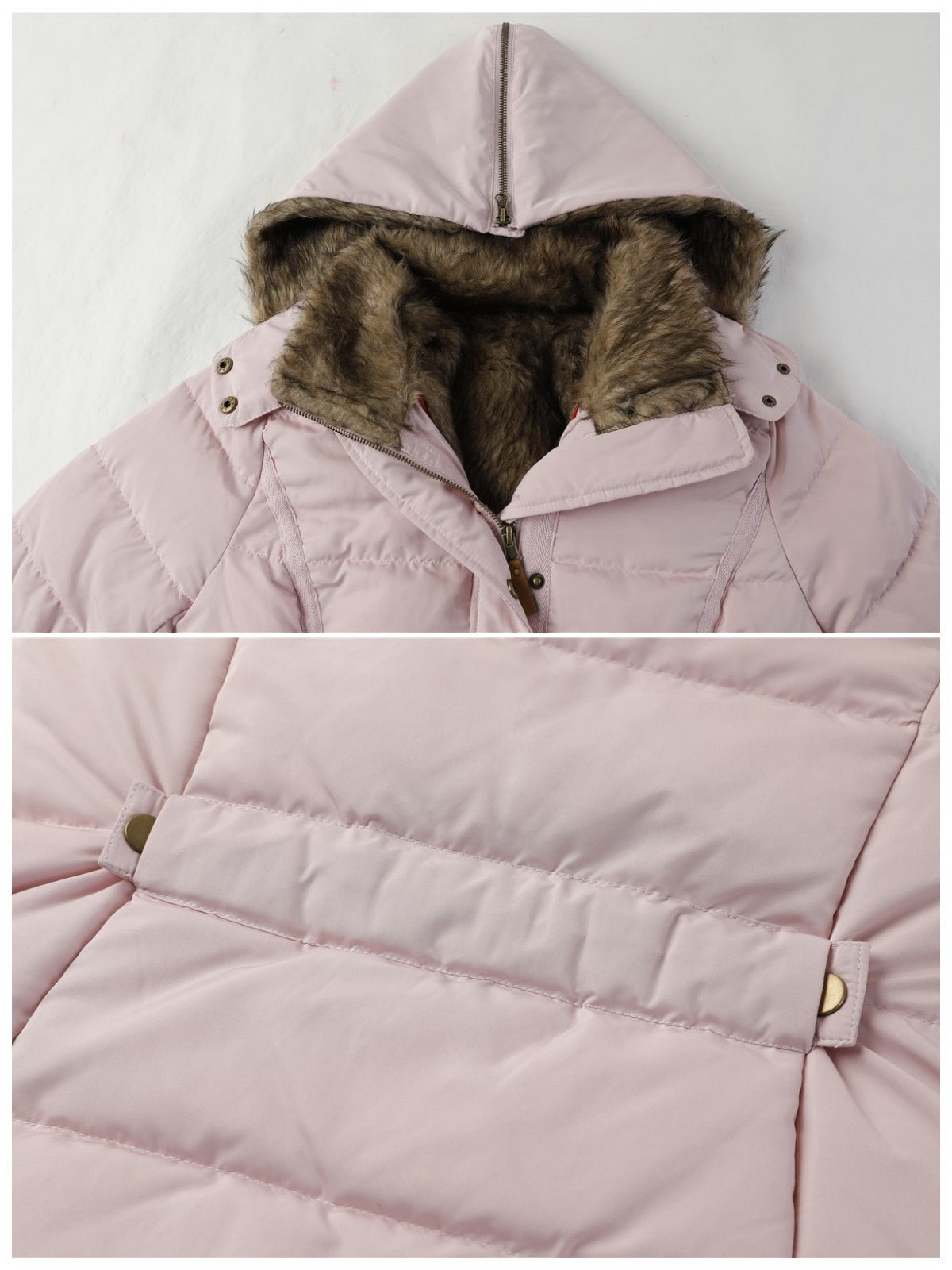 Women's Winter Outdoor Hiking Parka Coat with Faux Fur Lined Outdoor Windproof Coat