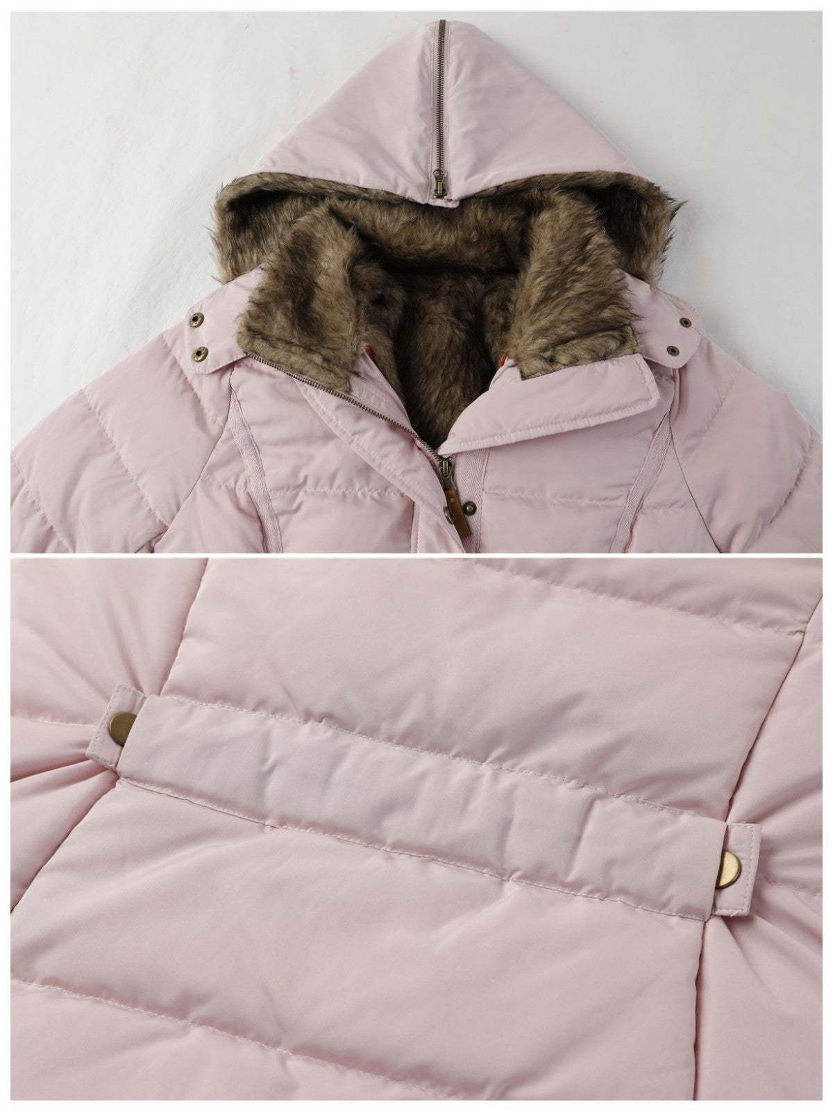Women's Winter Outdoor Hiking Parka Coat with Faux Fur Lined Outdoor Windproof Coat