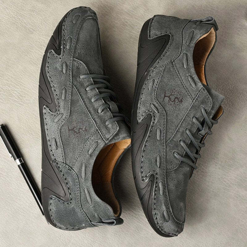 🔥HOT SALE🎁--60% OFF 🎉 Unisex Italian Comfortable Waterproof Suede Handmade  Shoes