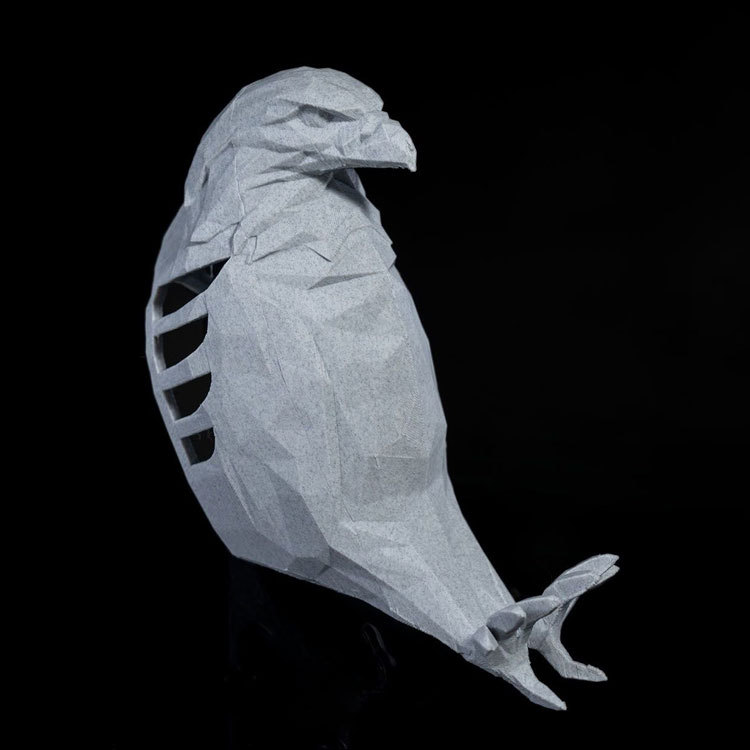 3D Eagle Wall Sconce LED Wall Lamp Resin Animal Statue