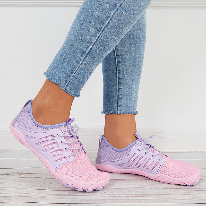 Women Splicing Knit Water Shoes Quick Drying Aqua Sneakers