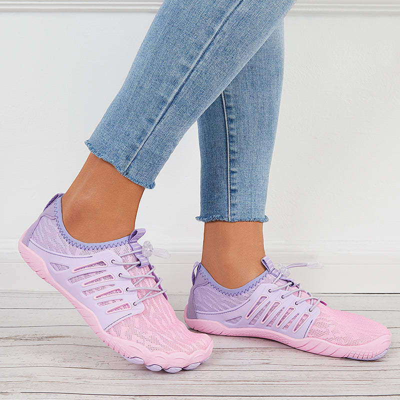 Women Splicing Knit Water Shoes Quick Drying Aqua Sneakers