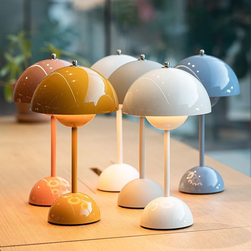 Modern Bud Macaron Rechargeable Table Lamp