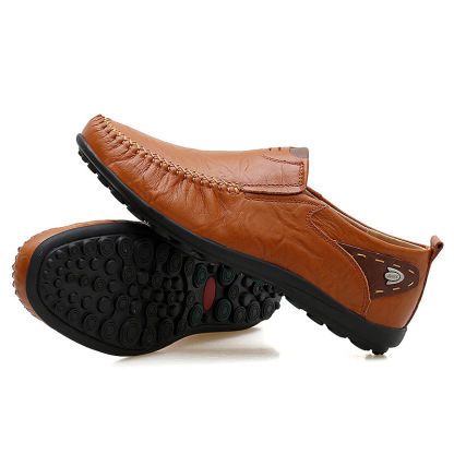 ⏰Promotion - 50% OFF🔥 Handcrafted Ortho Slip-On Leather Loafers