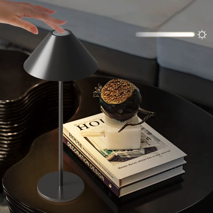 Minimalist Dimmable Touch Table Lamp - Waterproof & Rechargeable Outdoor Light