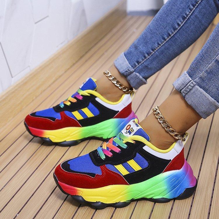 2025 New Orthopedic Shoes | Rainbow Sneakers