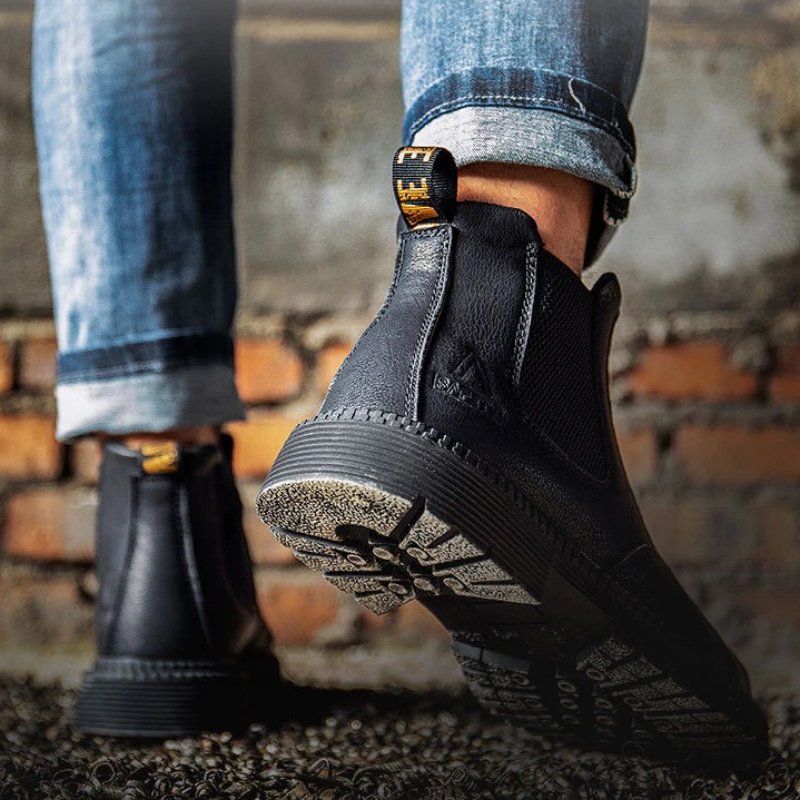 Men Winter Boots For Work Oil-proof Safety Orthopedic Shoes