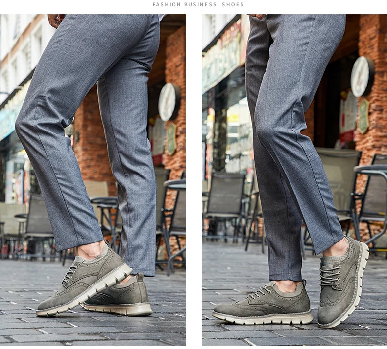 Ultra Comfortable Leather Men's Sneakers