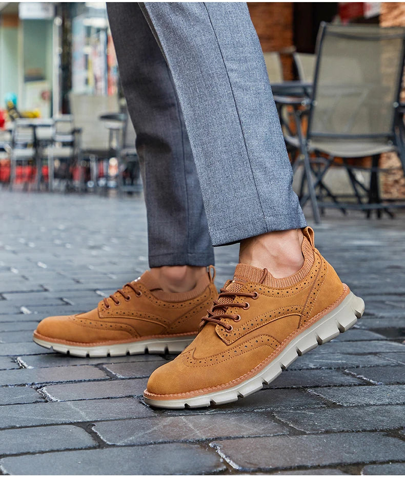 Ultra Comfortable Leather Men's Sneakers