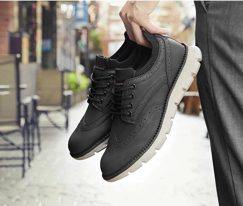 Ultra Comfortable Leather Men's Sneakers