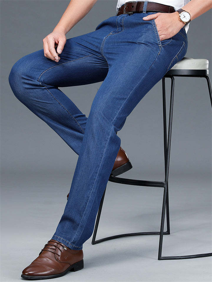 Comfort High Waist Silky Anti-wrinkle Jeans for Men
